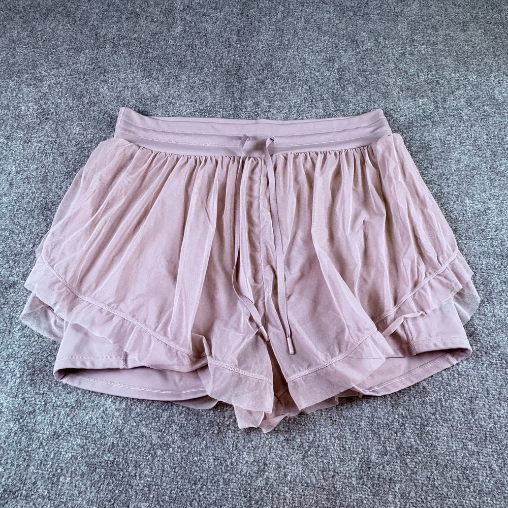 POPFLEX Exuberant Skort Women's 2X Mauve Tulle Mesh Balletcore Wrap Tennis Dance
